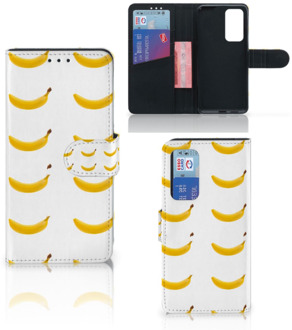 B2Ctelecom Flip Cover Huawei P40 Telefoon Hoesje Banana