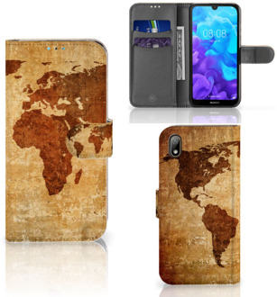 B2Ctelecom Flip Cover Huawei Y5 (2019) Wereldkaart