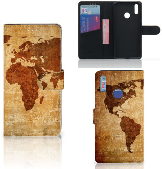 B2Ctelecom Flip Cover Huawei Y7 (2019) Wereldkaart