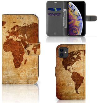 B2Ctelecom Flip Cover iPhone 11 Wereldkaart