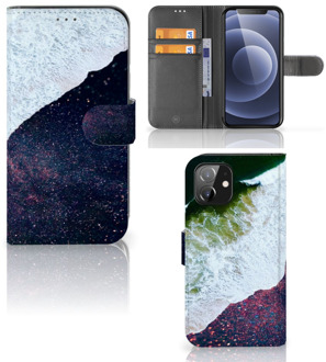 B2Ctelecom Flip Cover iPhone 12 | 12 Pro (6.1") Telefoon Hoesje Sea in Space