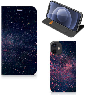 B2Ctelecom Flip Cover iPhone 12 Mini Smart Cover Hoesje Stars