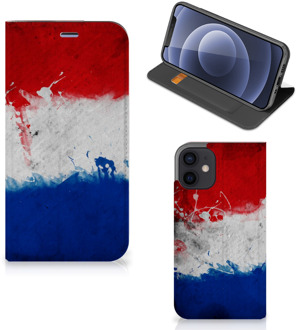 B2Ctelecom Flip Cover iPhone 12 Mini Telefoonhoesje Nederlandse Vlag