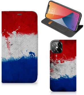 B2Ctelecom Flip Cover iPhone 12 Pro Max Telefoonhoesje Nederlandse Vlag