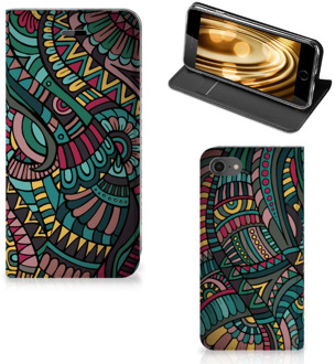 B2Ctelecom Flip Cover iPhone SE (2020) | 7 | 8 Hoesje Aztec