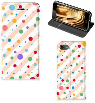 B2Ctelecom Flip Cover iPhone SE (2020) | 7 | 8 Hoesje Dots