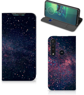 B2Ctelecom Flip Cover Motorola G8 Plus Smart Cover Hoesje Stars