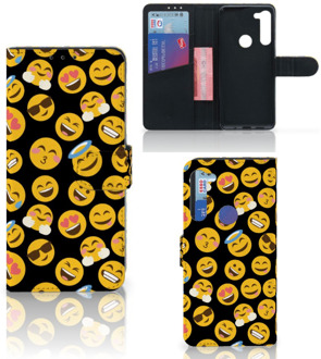 B2Ctelecom Flip Cover Motorola G8 Power Telefoon Hoesje Emoji