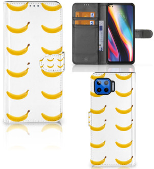 B2Ctelecom Flip Cover Motorola Moto G 5G Plus Telefoon Hoesje Banana