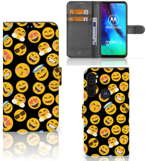 B2Ctelecom Flip Cover Motorola Moto G Pro Telefoon Hoesje Emoji