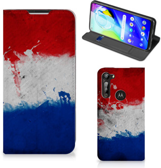 B2Ctelecom Flip Cover Motorola Moto G8 Power Telefoonhoesje Nederlandse Vlag