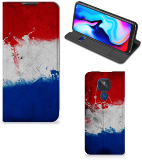 B2Ctelecom Flip Cover Motorola Moto G9 Play Telefoonhoesje Nederlandse Vlag