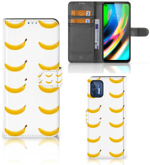 B2Ctelecom Flip Cover Motorola Moto G9 Plus Telefoon Hoesje Banana