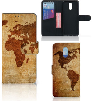 B2Ctelecom Flip Cover Nokia 2.3 Wereldkaart