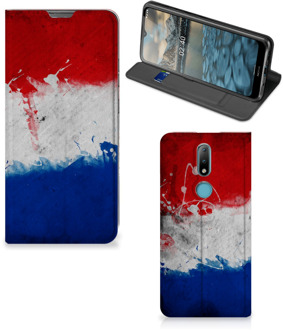 B2Ctelecom Flip Cover Nokia 2.4 Telefoonhoesje Nederlandse Vlag