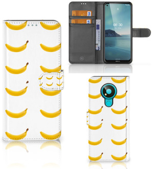 B2Ctelecom Flip Cover Nokia 3.4 Telefoon Hoesje Banana