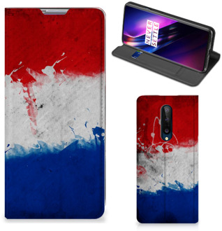 B2Ctelecom Flip Cover OnePlus 8 Telefoonhoesje Nederlandse Vlag