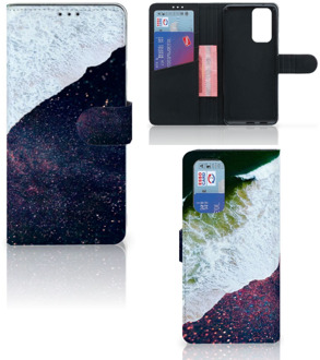 B2Ctelecom Flip Cover OnePlus 9 Pro Telefoon Hoesje Sea in Space