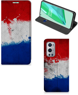 B2Ctelecom Flip Cover OnePlus 9 Pro Telefoonhoesje Nederlandse Vlag