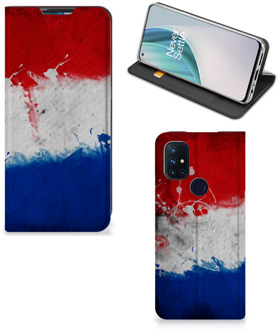 B2Ctelecom Flip Cover OnePlus Nord N10 5G Telefoonhoesje Nederlandse Vlag