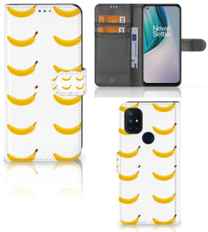 B2Ctelecom Flip Cover OnePlus Nord N10 Telefoon Hoesje Banana