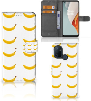 B2Ctelecom Flip Cover OnePlus Nord N100 Telefoon Hoesje Banana