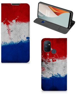 B2Ctelecom Flip Cover OnePlus Nord N100 Telefoonhoesje Nederlandse Vlag