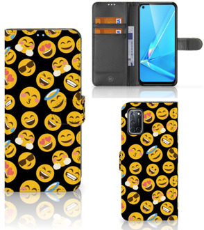 B2Ctelecom Flip Cover OPPO A72 | OPPO A52 Telefoon Hoesje Emoji