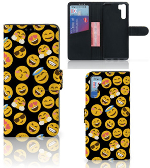 B2Ctelecom Flip Cover OPPO A91 | Reno3 Telefoon Hoesje Emoji