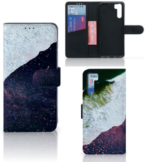 B2Ctelecom Flip Cover OPPO A91 | Reno3 Telefoon Hoesje Sea in Space