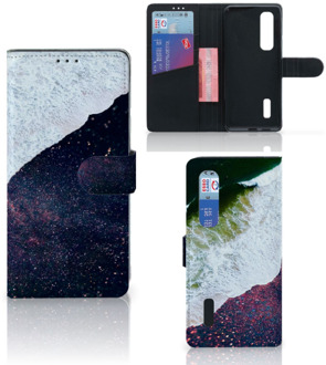 B2Ctelecom Flip Cover OPPO Find X2 Pro Telefoon Hoesje Sea in Space