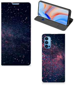 B2Ctelecom Flip Cover OPPO Reno4 Pro 5G Smart Cover Hoesje Stars