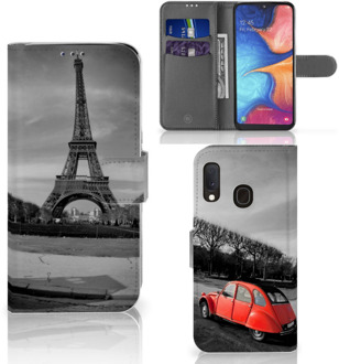 B2Ctelecom Flip Cover Samsung Galaxy A20e  Eiffeltoren Parijs