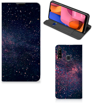 B2Ctelecom Flip Cover Samsung Galaxy A20s Smart Cover Hoesje Stars