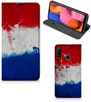 B2Ctelecom Flip Cover Samsung Galaxy A20s Telefoonhoesje Nederlandse Vlag