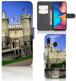 B2Ctelecom Flip Cover Samsung Galaxy A30 Kasteel