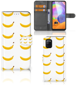 B2Ctelecom Flip Cover Samsung Galaxy A31 Telefoon Hoesje Banana