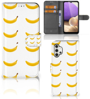 B2Ctelecom Flip Cover Samsung Galaxy A32 4G Telefoon Hoesje Banana