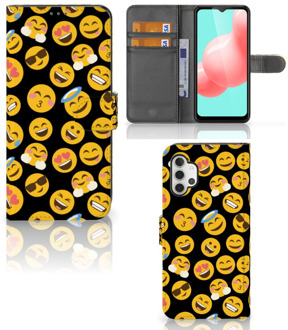 B2Ctelecom Flip Cover Samsung Galaxy A32 5G Telefoon Hoesje Emoji