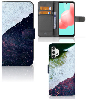 B2Ctelecom Flip Cover Samsung Galaxy A32 5G Telefoon Hoesje Sea in Space