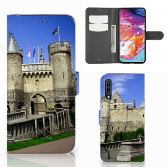 B2Ctelecom Flip Cover Samsung Galaxy A70 Kasteel