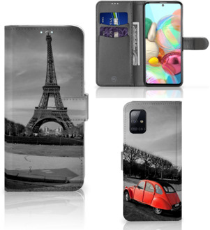 B2Ctelecom Flip Cover Samsung Galaxy A71  Eiffeltoren Parijs