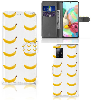 B2Ctelecom Flip Cover Samsung Galaxy A71 Telefoon Hoesje Banana