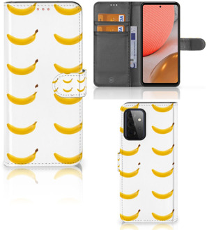 B2Ctelecom Flip Cover Samsung Galaxy A72 Telefoon Hoesje Banana