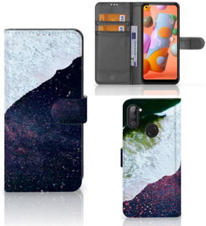 B2Ctelecom Flip Cover Samsung Galaxy M11 | A11 Telefoon Hoesje Sea in Space