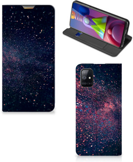 B2Ctelecom Flip Cover Samsung Galaxy M51 Smart Cover Hoesje Stars