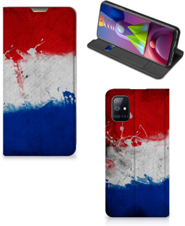 B2Ctelecom Flip Cover Samsung Galaxy M51 Telefoonhoesje Nederlandse Vlag