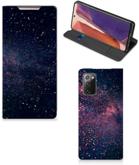 B2Ctelecom Flip Cover Samsung Galaxy Note20 Smart Cover Hoesje Stars