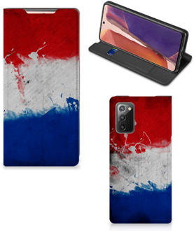 B2Ctelecom Flip Cover Samsung Galaxy Note20 Telefoonhoesje Nederlandse Vlag