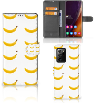 B2Ctelecom Flip Cover Samsung Galaxy Note20 Ultra Telefoon Hoesje Banana